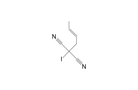 2-Iodo-2-cyano-hex-4-enenitrile
