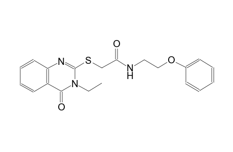 acetamide, 2-[(3-ethyl-3,4-dihydro-4-oxo-2-quinazolinyl)thio]-N-(2-phenoxyethyl)-