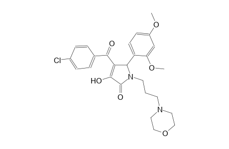 2H-pyrrol-2-one, 4-(4-chlorobenzoyl)-5-(2,4-dimethoxyphenyl)-1,5-dihydro-3-hydroxy-1-[3-(4-morpholinyl)propyl]-