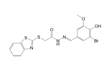 acetic acid, (2-benzothiazolylthio)-, 2-[(E)-(3-bromo-4-hydroxy-5-methoxyphenyl)methylidene]hydrazide