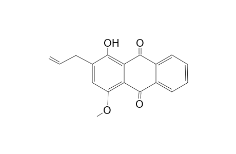1-Hydroxy-4-methoxy-2-(prop-2'-enyl)anthraquinone