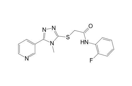 Acetamide, N-(2-fluorophenyl)-2-[4-methyl-5-(pyridin-3-yl)-4H-[1,2,4]triazol-3-ylsulfanyl]-