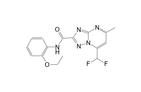 7-(difluoromethyl)-N-(2-ethoxyphenyl)-5-methyl[1,2,4]triazolo[1,5-a]pyrimidine-2-carboxamide