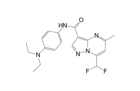 N-[4-(diethylamino)phenyl]-7-(difluoromethyl)-5-methylpyrazolo[1,5-a]pyrimidine-3-carboxamide