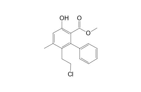 Methyl 4-(2-chloroethyl)-1-hydroxy-5-methyl-3-phenyl-2-benzoate