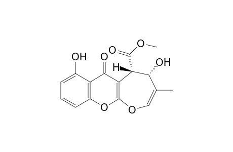 (9S,10S)-1,9-Dihydroxy-8-methyl-11-oxo-9,10-dihydro-11H-5,6-dioxa-cyclohepta[b]naphthalene-10-carboxylic acid methyl ester