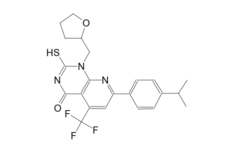 pyrido[2,3-d]pyrimidin-4(1H)-one, 2-mercapto-7-[4-(1-methylethyl)phenyl]-1-[(tetrahydro-2-furanyl)methyl]-5-(trifluoromethyl)-