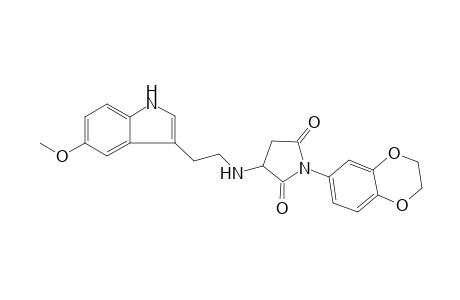 1-(2,3-dihydro-1,4-benzodioxin-6-yl)-3-{[2-(5-methoxy-1H-indol-3-yl)ethyl]amino}pyrrolidine-2,5-dione