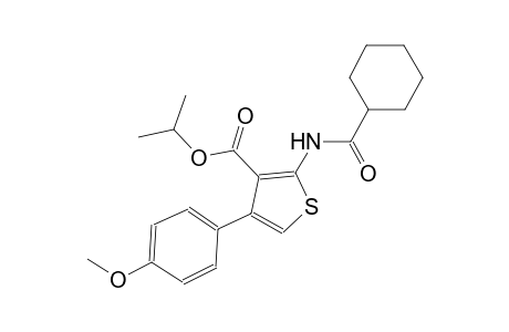 isopropyl 2-[(cyclohexylcarbonyl)amino]-4-(4-methoxyphenyl)-3-thiophenecarboxylate
