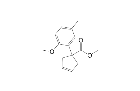 1-(2-Methoxy-5-methyl-phenyl)cyclopent-3-ene-1-carboxylic acid methyl ester