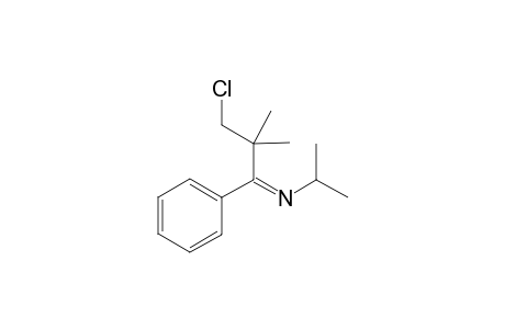 2-Propanamine, N-(3-chloro-2,2-dimethyl-1-phenylpropylidene)-