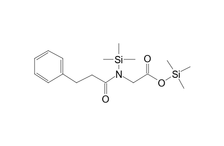 Glycine, N-(3-phenylpropionyl-N-trimethylsilyl-, trimethylsilyl ester