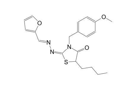 2-furaldehyde [(2E)-5-butyl-3-(4-methoxybenzyl)-4-oxo-1,3-thiazolidin-2-ylidene]hydrazone