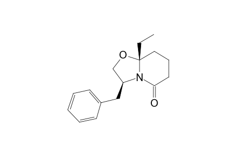 (3S,8aR)-3-benzyl-8a-ethyltetrahydro-2H-oxazolo[3,2-a]pyridin-5(3H)-one