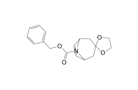 N-(Benzyloxycarbonyl)-spiro{ 8-azabicyclo[3.2.1]oct-6-ene-3,2'-(1,3)-dioxolane}