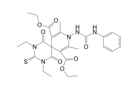 Diethyl 9-[(anilinocarbonyl)amino]-2,4-diethyl-8,10-dimethyl-1,5-dioxo-3-thioxo-2,4,9-triazaspiro[5.5]undeca-7,10-diene-7,11-dicarboxylate