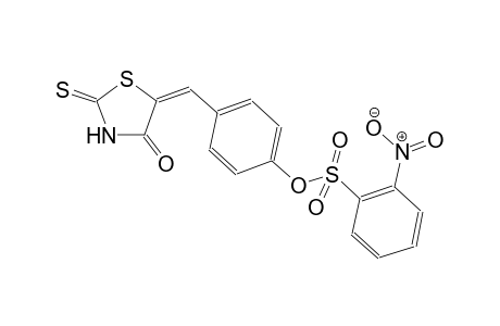 benzenesulfonic acid, 2-nitro-, 4-[(E)-(4-oxo-2-thioxo-5-thiazolidinylidene)methyl]phenyl ester