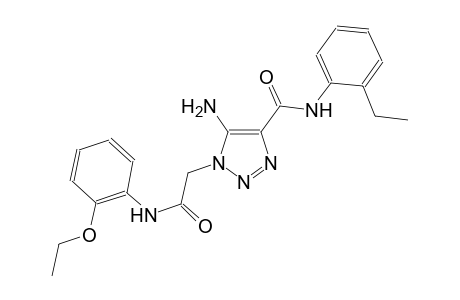 5-amino-1-[2-(2-ethoxyanilino)-2-oxoethyl]-N-(2-ethylphenyl)-1H-1,2,3-triazole-4-carboxamide