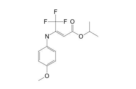 ISOPROPYL-4,4,4-TRIFLUORO-3-(4-METHOXYANILINO)-2-BUTENOATE
