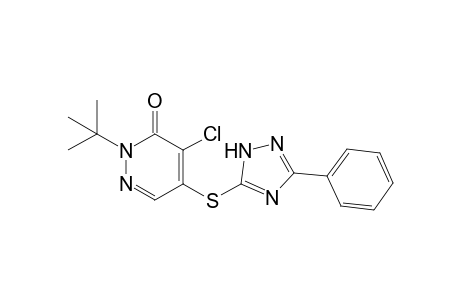 2-t-Butyl-4-chloro-5[(3-phenyl-1H-1,2,4-triazol-5yl)thio]pyridazin-3(2H)-one