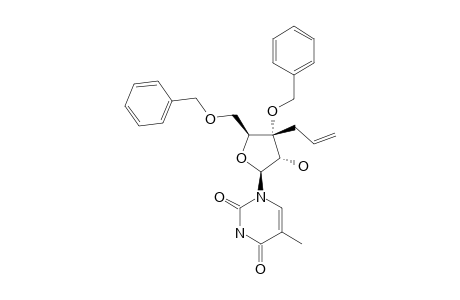 1-(3-C-ALLYL-3,5-DI-O-BENZYL-BETA-D-RIBOFURANOSYL)-THYMINE