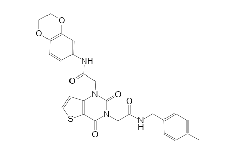 1-[3-(2,3-dihydro-1,4-benzodioxin-6-yl)-2-oxopropyl]-3-[4-(4-methylphenyl)-2-oxobutyl]-1H,2H,3H,4H-thieno[3,2-d]pyrimidine-2,4-dione