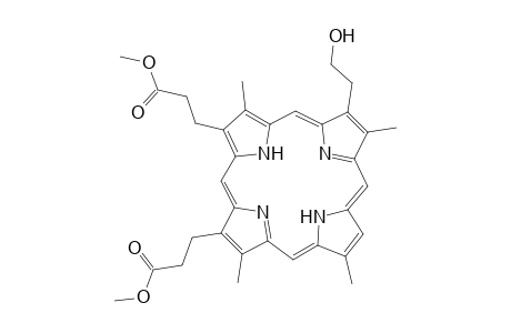 21H,23H-Porphine-2,18-dipropanoic acid, 7-(2-hydroxyethyl)-3,8,13,17-tetramethyl-, dimethyl ester