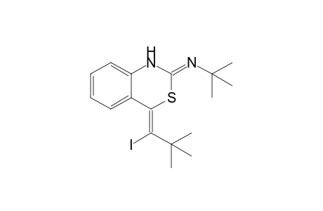 (2Z,4E)-2-tert-Butylimino-4-(1-iodo-2,2-dimethylpropylidene)-4H-1,2-dihydrobenzo[d][1,3]thiazine