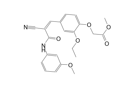 methyl {4-[(1Z)-2-cyano-3-(3-methoxyanilino)-3-oxo-1-propenyl]-2-ethoxyphenoxy}acetate