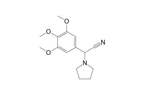 2-(3,4,5-Trimethoxyphenyl)-2-(pyrrolidin-1-yl) acetonitrile