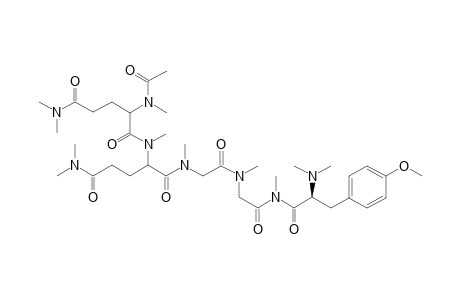 L-Tyrosinamide, N2-acetyl-N,N,N2-trimethyl-L-glutaminyl-N,N,N2-trimethyl-L-glutaminyl -N-methylglycyl-N-methylglycyl-N,N,N.alpha.,O-tetramethyl-
