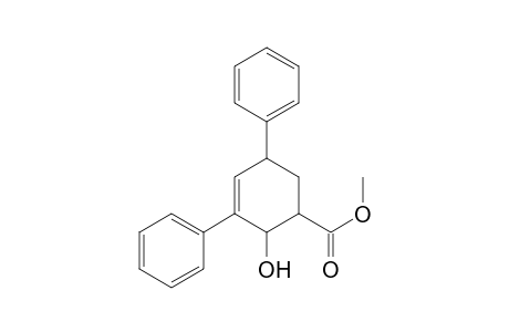 2-Hydroxy-3,5-diphenyl-1-cyclohex-3-enecarboxylic acid methyl ester