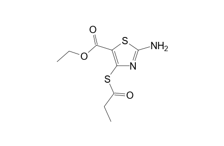 Ethyl 2-amino-4-(1-propanoylthio)thiazole-5-carboxylate