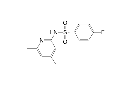 N-(4,6-dimethyl-2-pyridinyl)-4-fluorobenzenesulfonamide