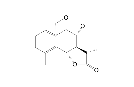 7-A-H,11-B-H-GERMACRA-1(10)E,4E-DIEN-12,6-A-OLIDE,8-A,14-DIHYDROXY