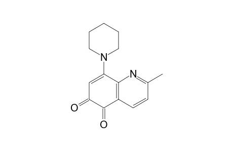 2-methyl-8-(1-piperidinyl)-5,6-quinolinedione