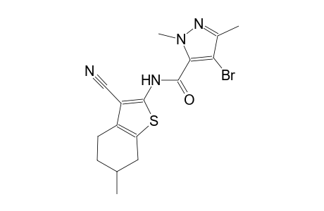 4-bromo-N-(3-cyano-6-methyl-4,5,6,7-tetrahydro-1-benzothien-2-yl)-1,3-dimethyl-1H-pyrazole-5-carboxamide