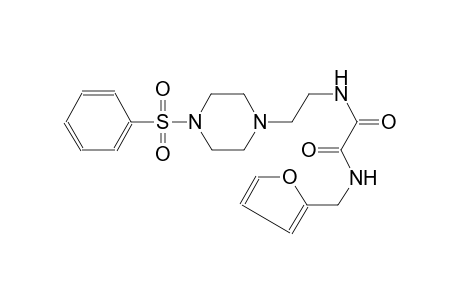 N'-(furan-2-ylmethyl)-N-[2-[4-(phenylsulfonyl)piperazin-1-yl]ethyl]ethanediamide