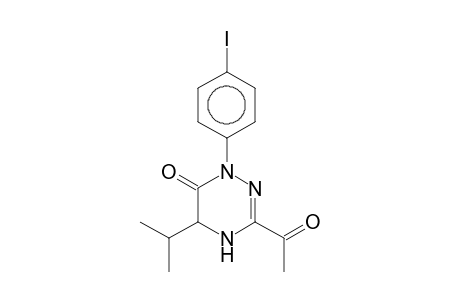 3-Acetyl-1-(4-iodophenyl)-5-isopropyl-4,5-dihydro-1H-[1,2,4]triazin-6-one