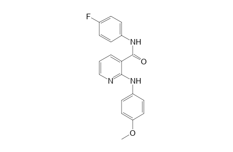 N-(4-fluorophenyl)-2-(4-methoxyanilino)nicotinamide