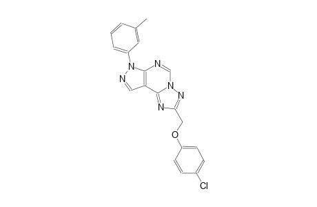 2-[(4-chlorophenoxy)methyl]-7-(3-methylphenyl)-7H-pyrazolo[4,3-e][1,2,4]triazolo[1,5-c]pyrimidine