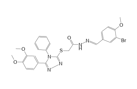 acetic acid, [[5-(3,4-dimethoxyphenyl)-4-phenyl-4H-1,2,4-triazol-3-yl]thio]-, 2-[(E)-(3-bromo-4-methoxyphenyl)methylidene]hydrazide