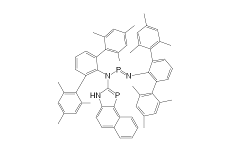 (E)-N-{3H-naphtho[1,2-d][1,3]azaphosphol-2-yl}-N-[2',4',6'-trimethyl-3-(2,4,6-trimethylphenyl)-[1,1'-biphenyl]-2-yl]-1-{[2',4',6'-trimethyl-3-(2,4,6-trimethylphenyl)-[1,1'-biphenyl]-2-yl]imino}phosphanamine