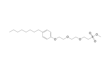Ethanesulfonic acid, 2-[2-[2-(4-octylphenoxy)ethoxy]ethoxy]-, methyl ester