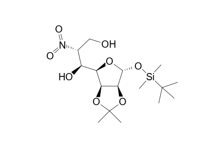 1-O-tert-Butyldimethylsilyl-6-deoxy-2,3-di-O-isopropylidene-6-nitro-D-glycero-a-D-manno-heptofuranose