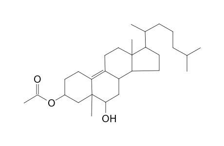 Acetic acid, [2,3,4,5,6,7,8,11,12,13,14,15,16,17-tetradecahydro-6-hydroxy-5,13-dimethyl-17-(1,5-dimethylhexyl)-1H-cyclopenta[a]phenantren-3-yl] ester