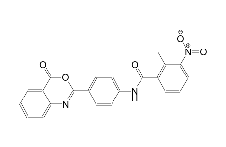 2-methyl-3-nitro-N-[4-(4-oxo-4H-3,1-benzoxazin-2-yl)phenyl]benzamide