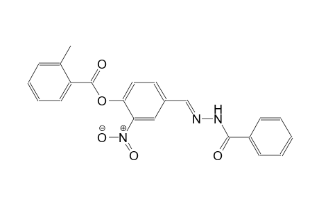 benzoic acid, 2-methyl-, 4-[(E)-(2-benzoylhydrazono)methyl]-2-nitrophenyl ester