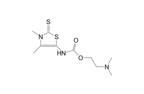 carbamic acid, (2,3-dihydro-3,4-dimethyl-2-thioxo-5-thiazolyl)-, 2-(dimethylamino)ethyl ester