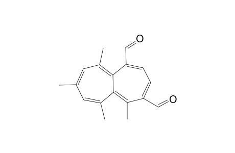 5,6,8,10-Tetramethylheptalene-1,4-dicarboxaldehyde